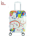 Personnalisé imprimé trolley bag set abs pc voyage bagages